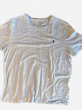 Polo by Ralph Lauren Men’s Light Blue Crew Neck T Shirt Pony Custom Fit size XL